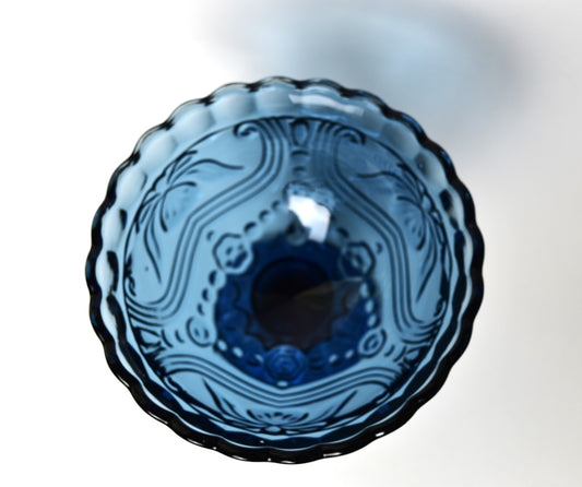 Blue Glass Candy Dish