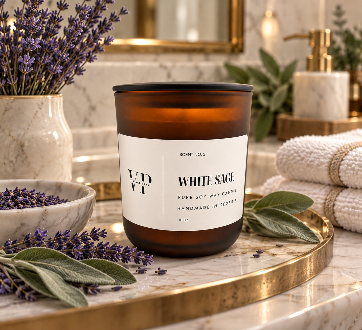 White Sage Candle 10 oz.