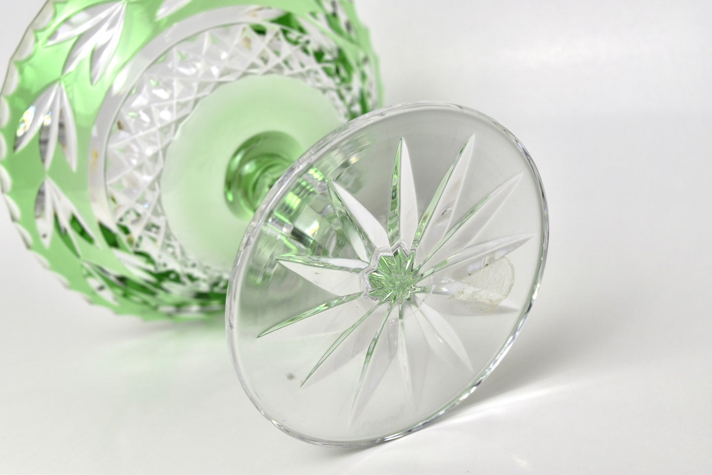 Crystal Green Candy Dish