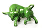 Green Porcelain Bull