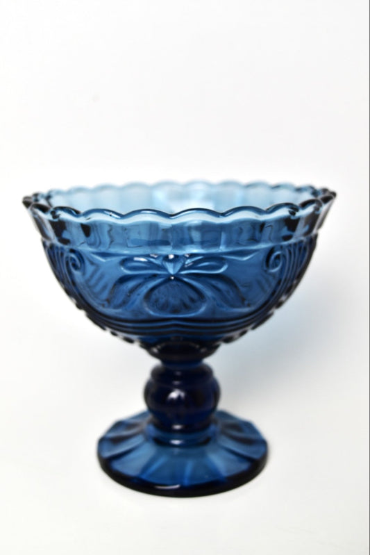 Blue Glass Candy Dish