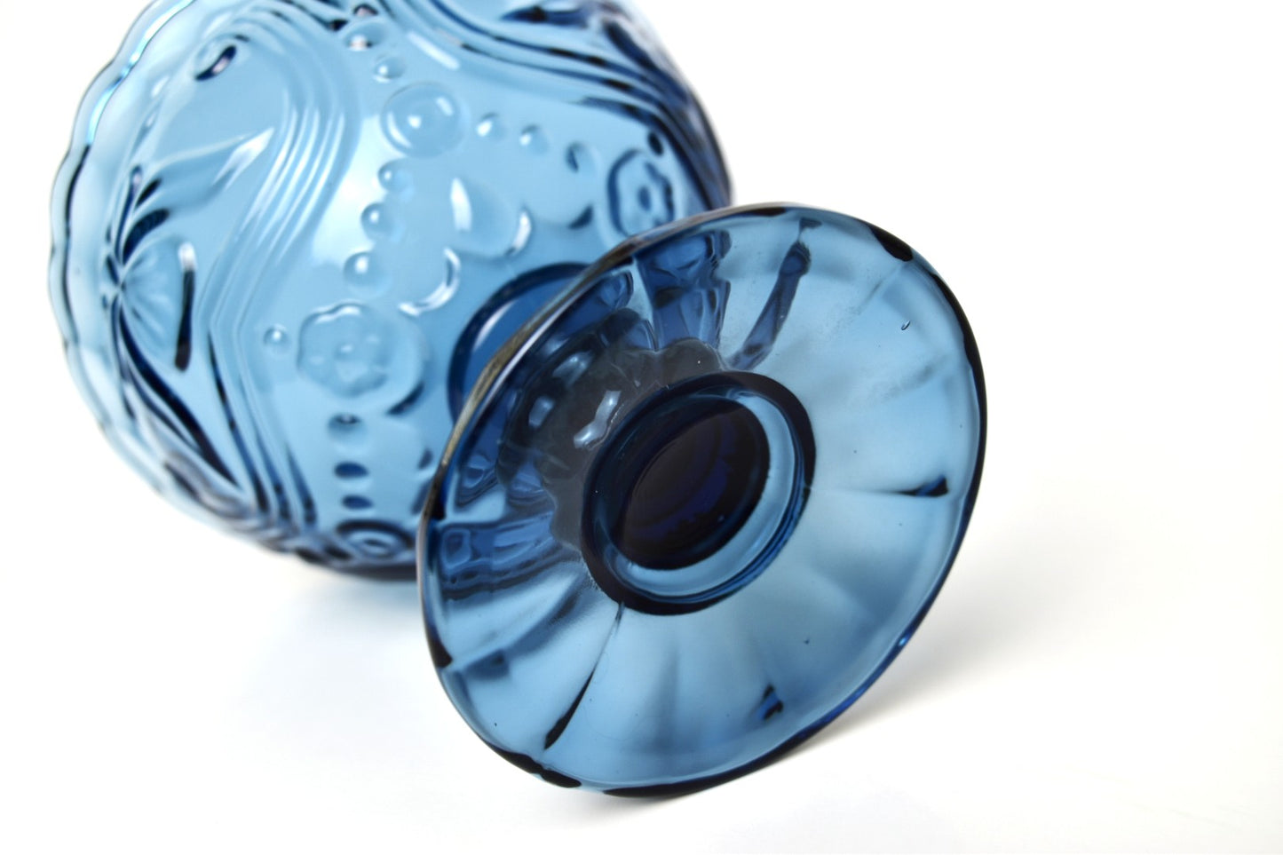 Blue Glass Candy Dish