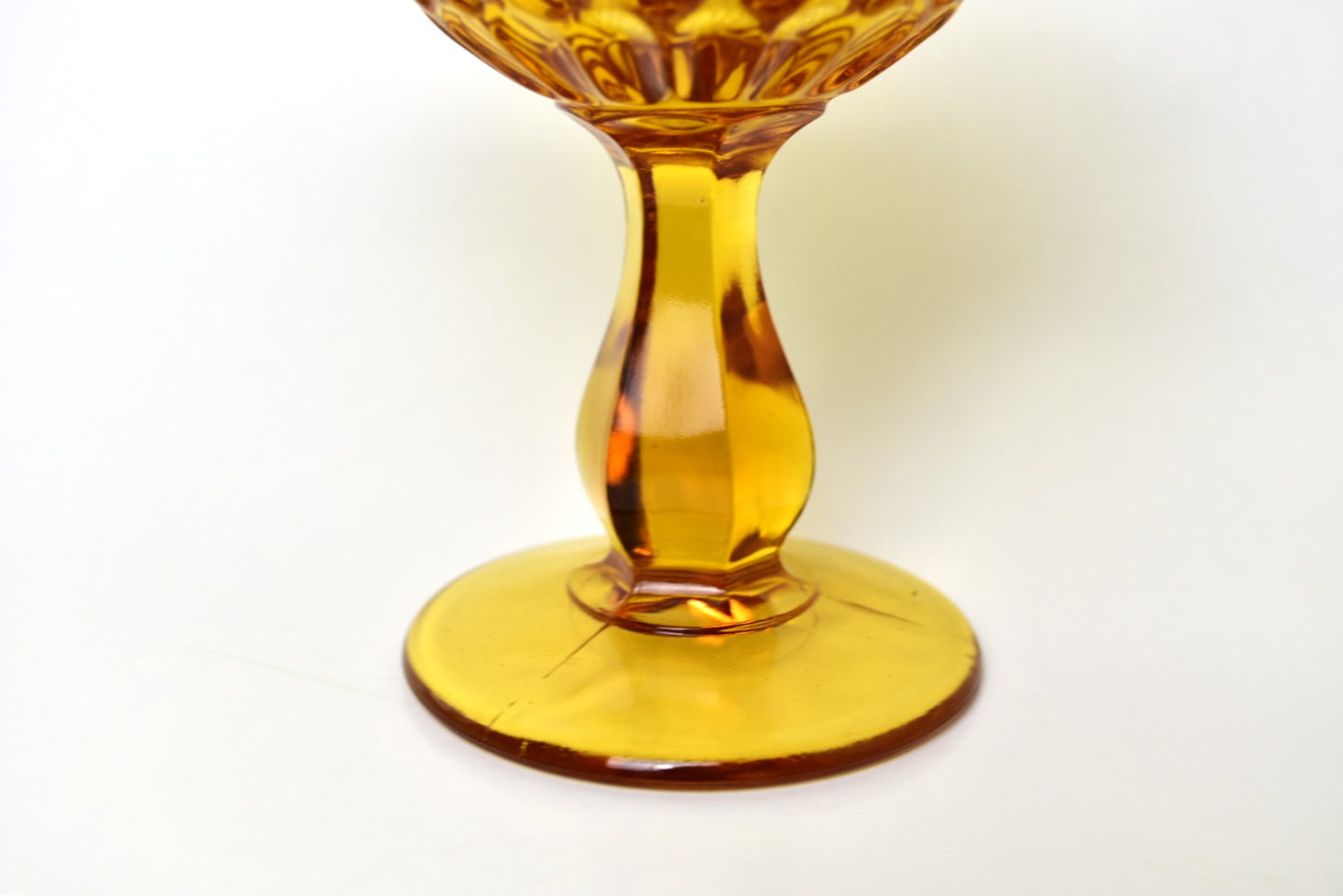 Amber Glass Candy Dish