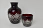 Bohemian Crimson Pitcher and Cup